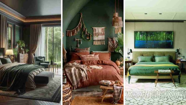 21 Dark Green Bedroom Ideas