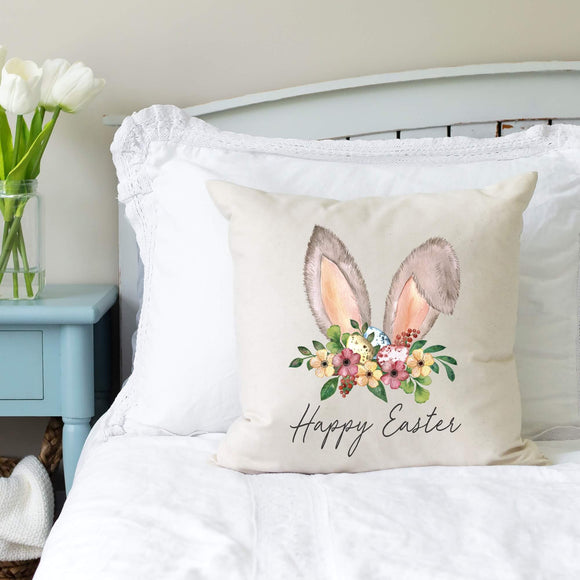 Happy Easter Bunny Ears - Spring Pillow Cover - 18x18 inches – Cotton and  Crate