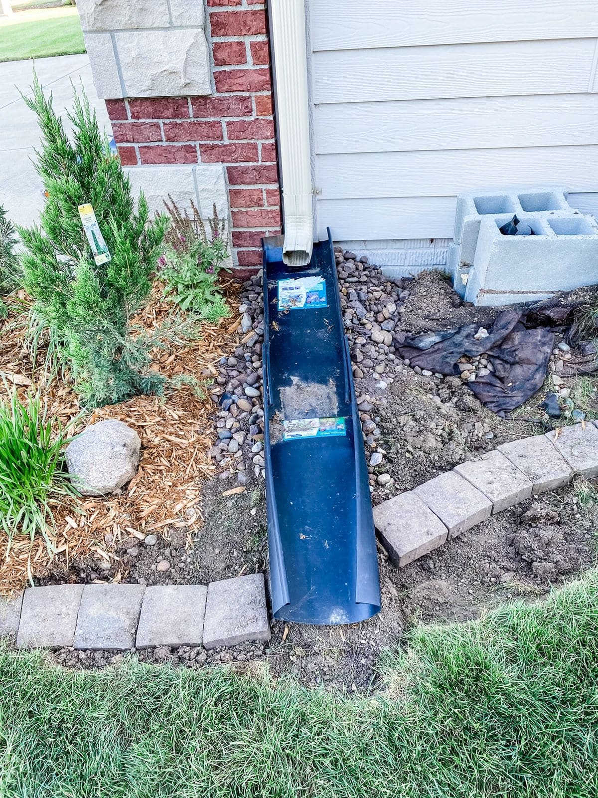 Plastic Downspout Splash Channel