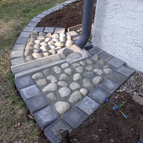 Cobblestone Drain Basin