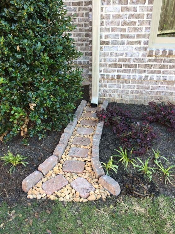 Brick and Gravel Runoff Channel