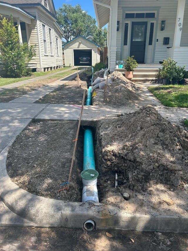 Underground Curb Discharge Pipe
