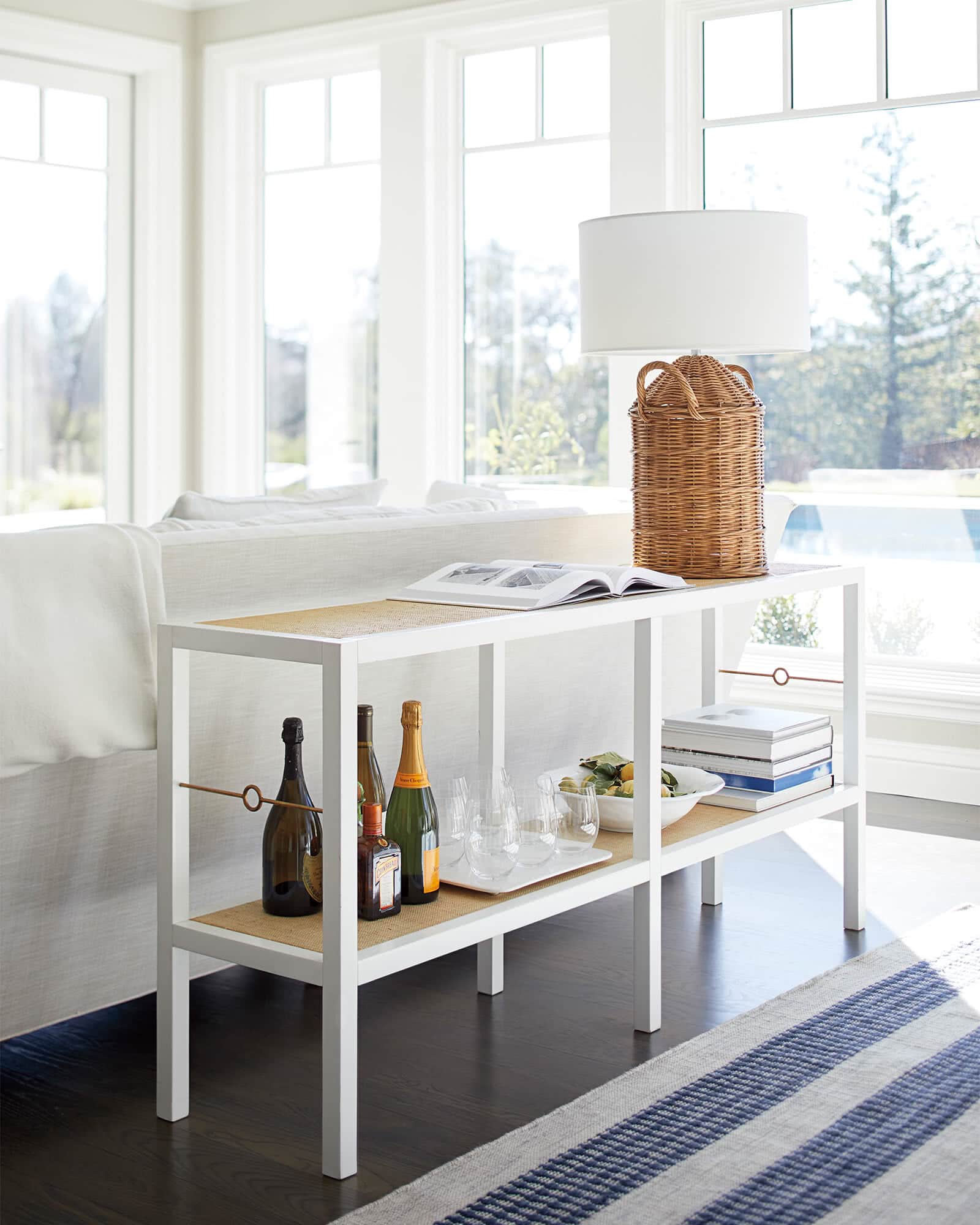 Slim Behind Sofa Console Table