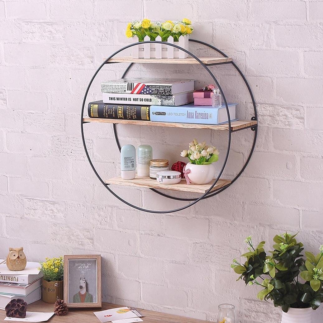 Circular Metal Wall Shelf