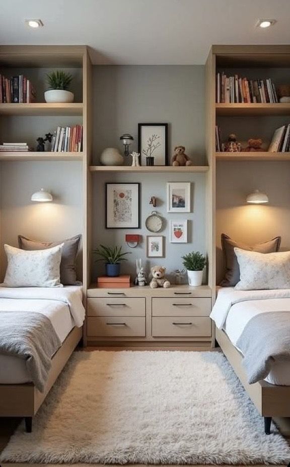 21+ Twin Bed Ideas for Small Room Bookshelves That Save Space