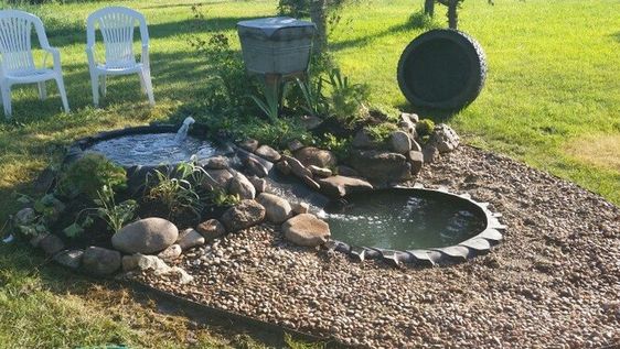 Tiered Backyard Water Feature