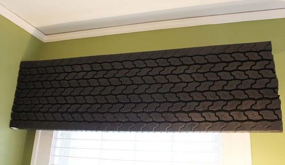 Tread Pattern Window Valance