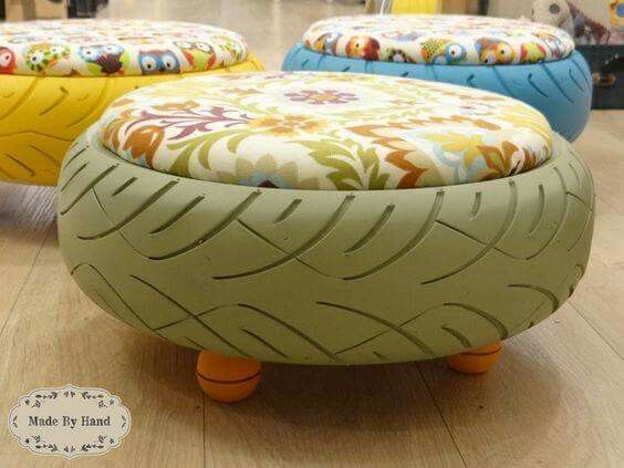 Low Sitting Stools with Wooden Legs