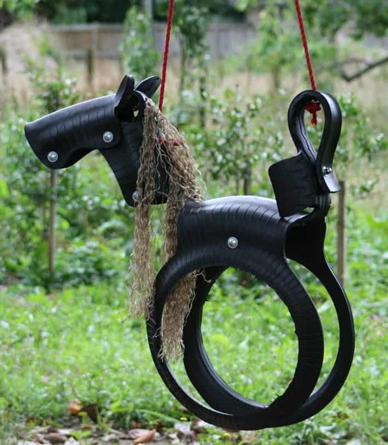 Hanging Horse Tree Swing